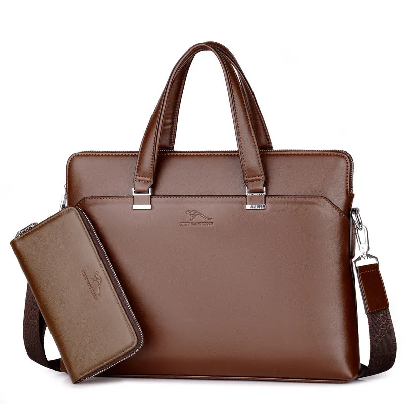 14" Women's/Men's Business PU Leather Briefcase/Purse