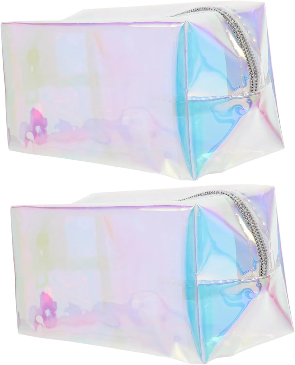 2pcs Compact Waterproof Makeup Bag for Women Portable Toiletry Bag Girl Cosmetics Pouch for Travel
