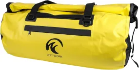 55L Infinite Waterproof Barrel Duffel Bag Dry Pack Great for Outdoor Camping, Travel, Fishing, Hunting, Skiing with Easy Velcro Roll-Top Closure, External Pockets - Durable 500D PVC Material