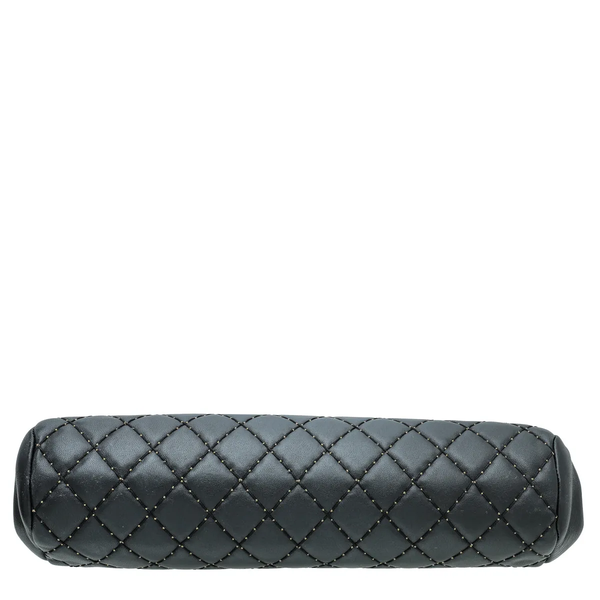 Chanel Black CC Quilted Timeless Clutch