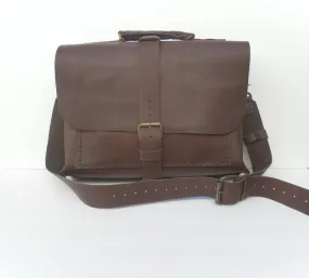 Dark Brown Leather Work Bag