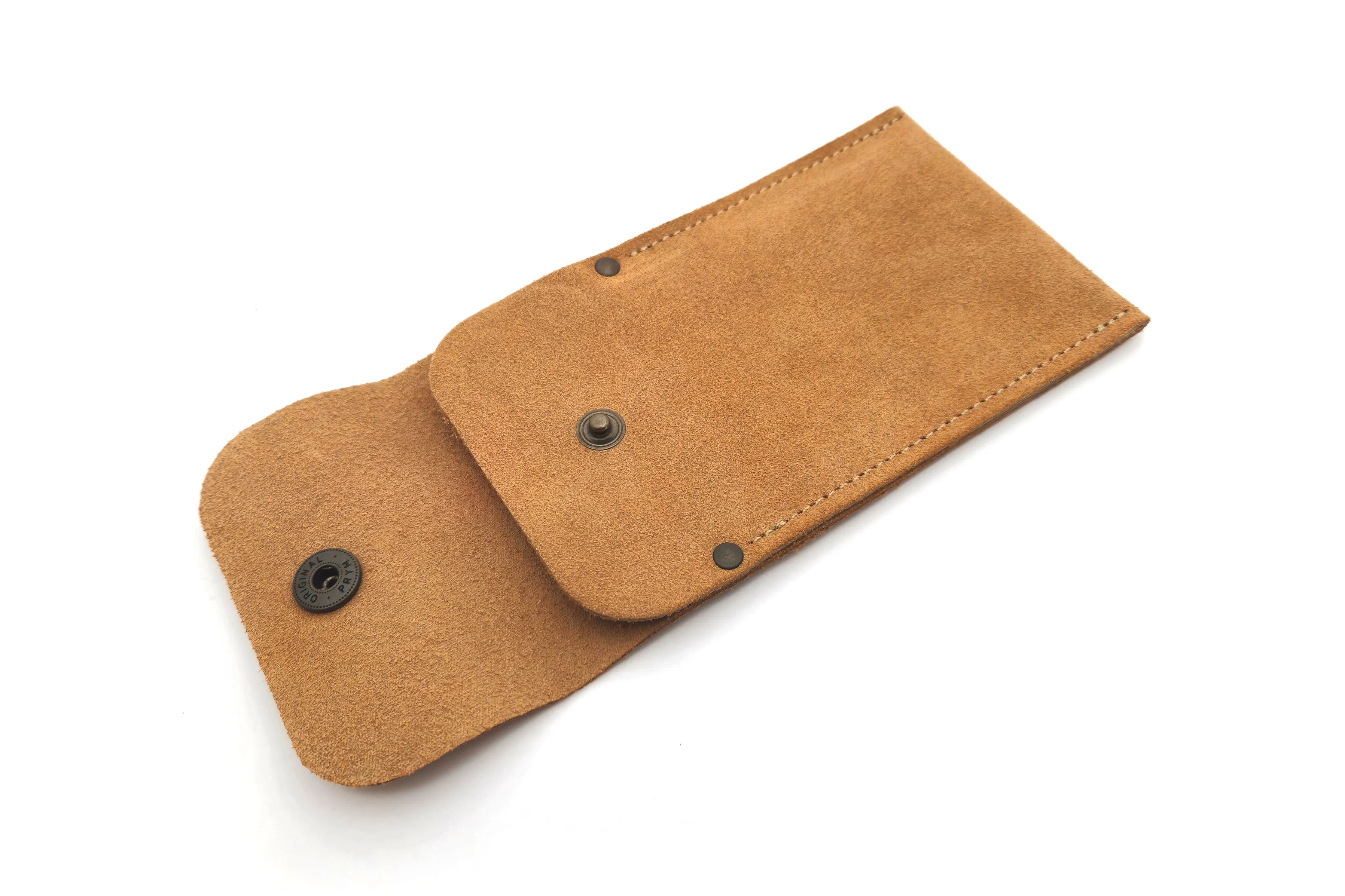 French Leather Cabinet Scraper Case Holder Wallet