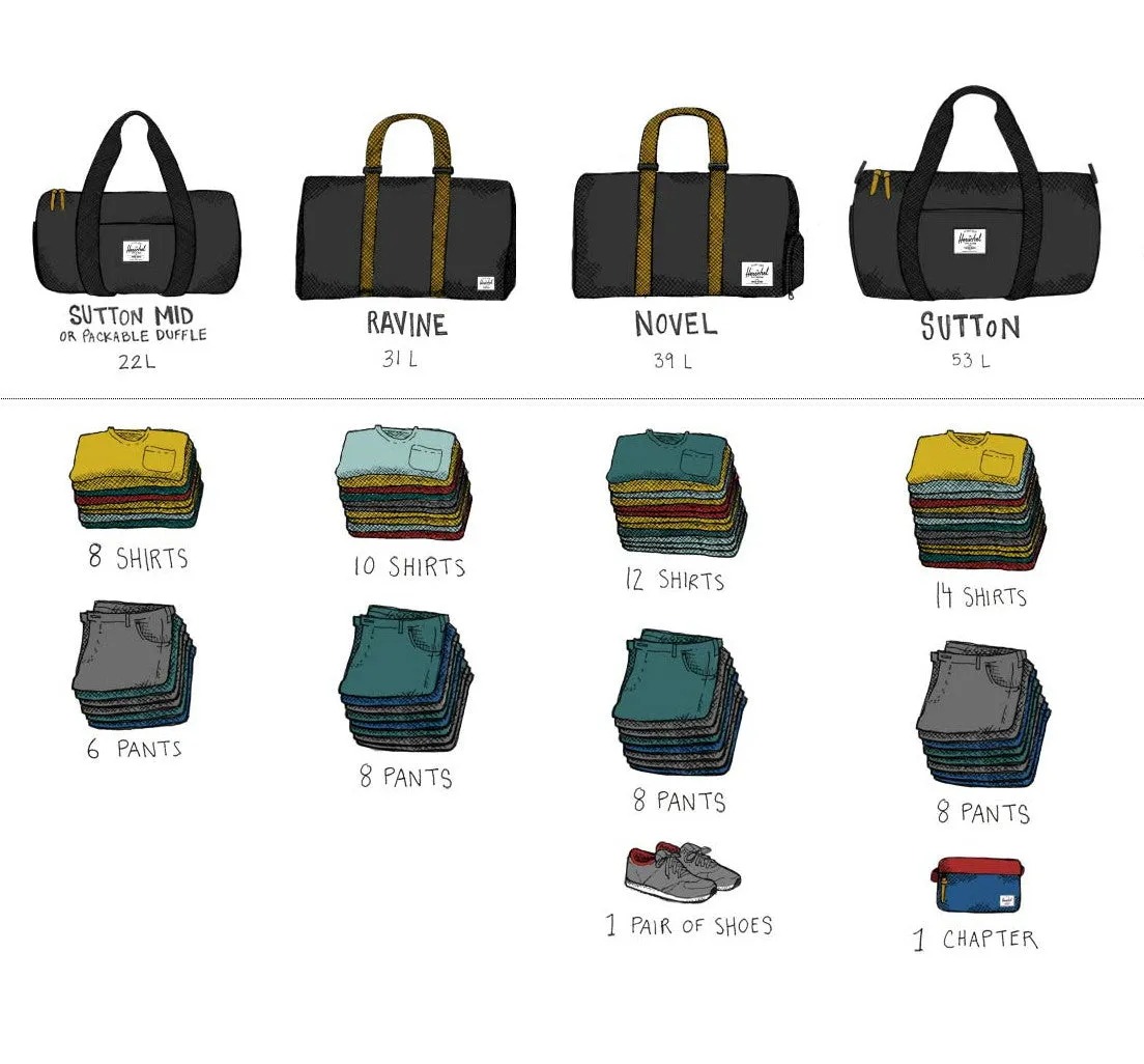 Herschel Supply Novel Duffel Bag - Army & Black