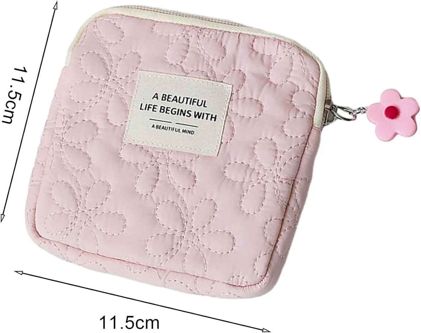 Jowxsx Purple Frogued Mini Handbag Organizer Compact Travel Bag Fashion Women Small Cosmetic Coin Pouch Zipper Closure Lightweight Portable Accessory Storage, Bags and Cases