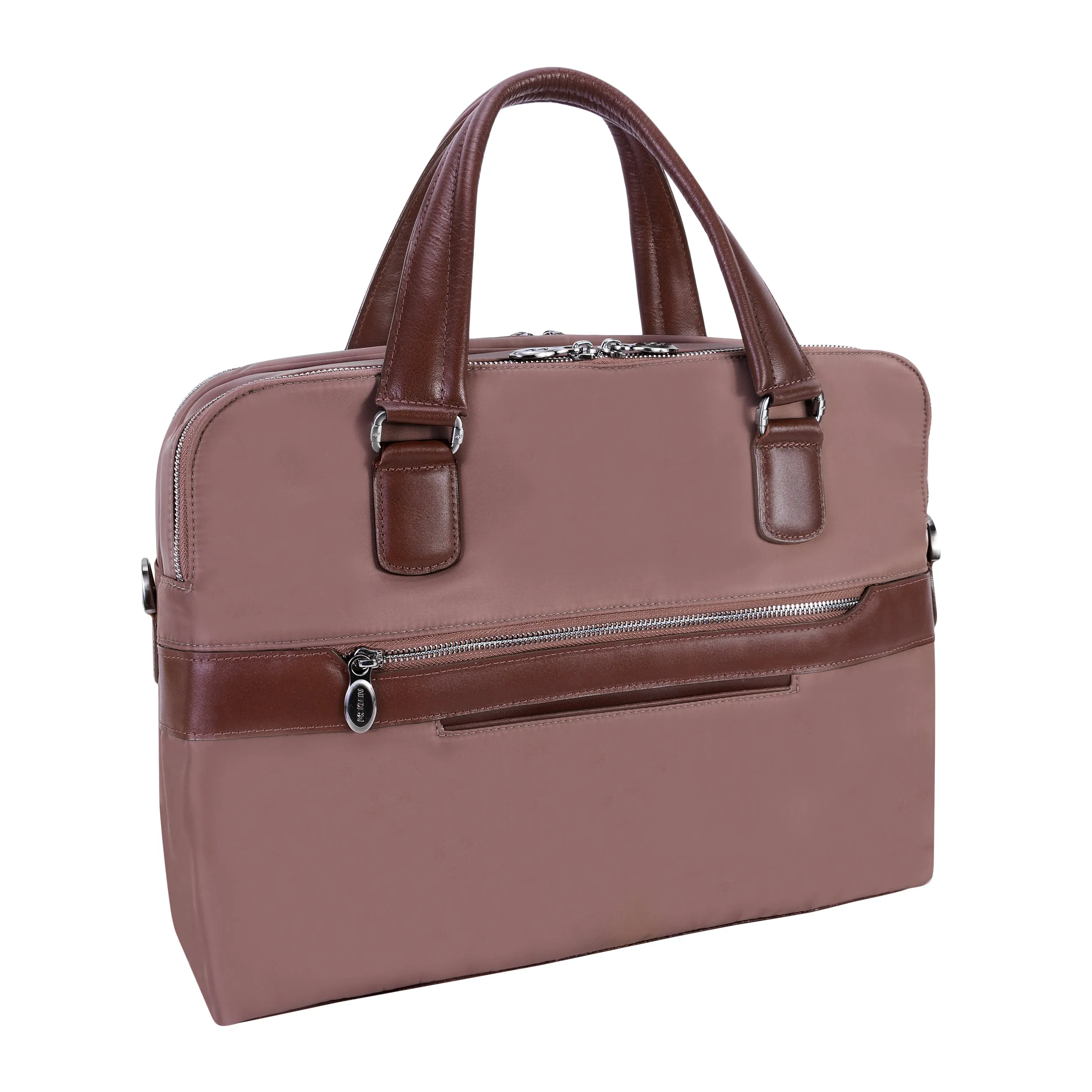 McKlein HARTFORD Nylon Dual Compartment Briefcase