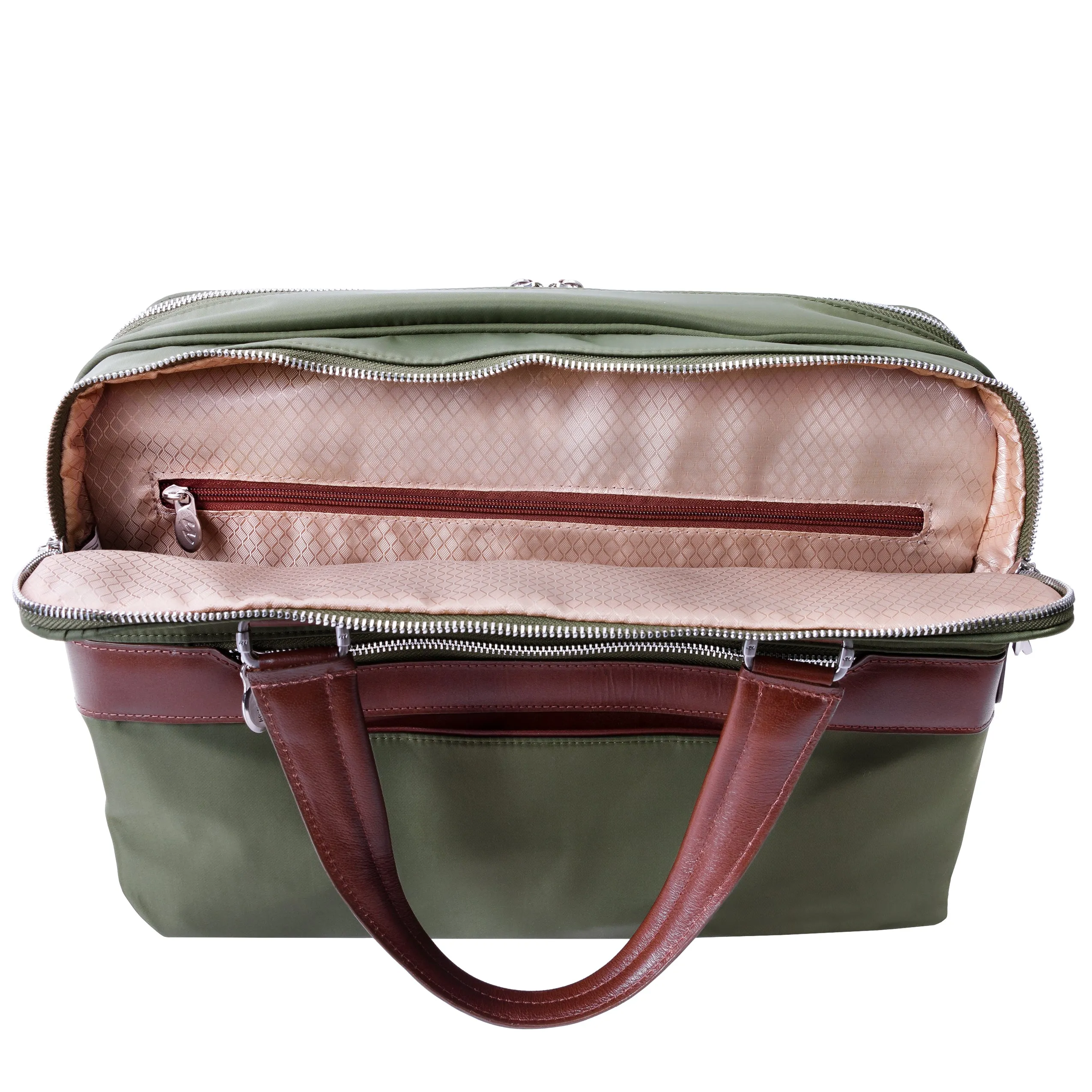 McKlein HARTFORD Nylon Dual Compartment Briefcase