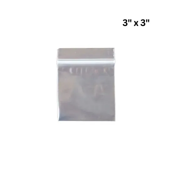 Reclosable Zipper Bags 3" x 3"