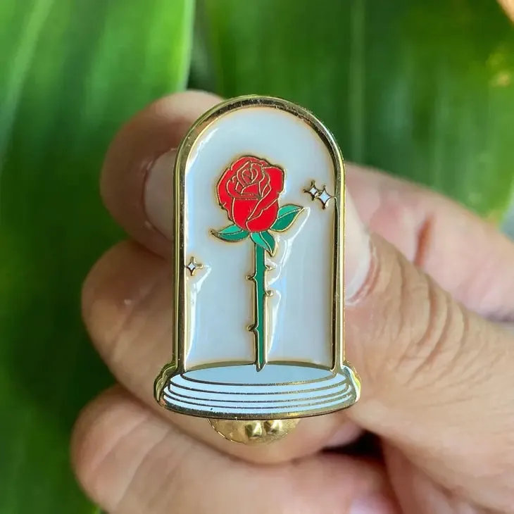 Timeless Red Rose Pin
