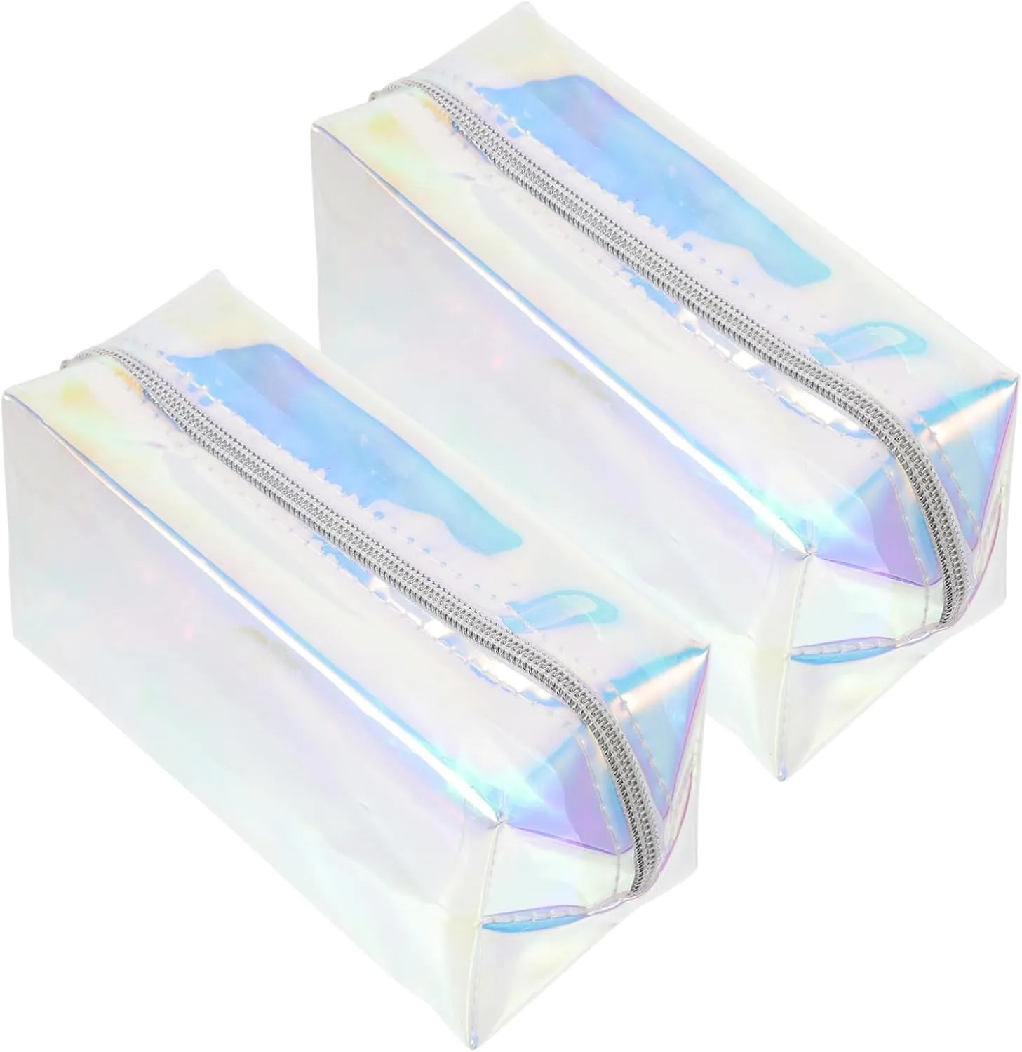 Waterproof Cosmetics Pouch Set 2pcs Makeup Bag for Women Compact Travel Toiletry Bag Nail Tools